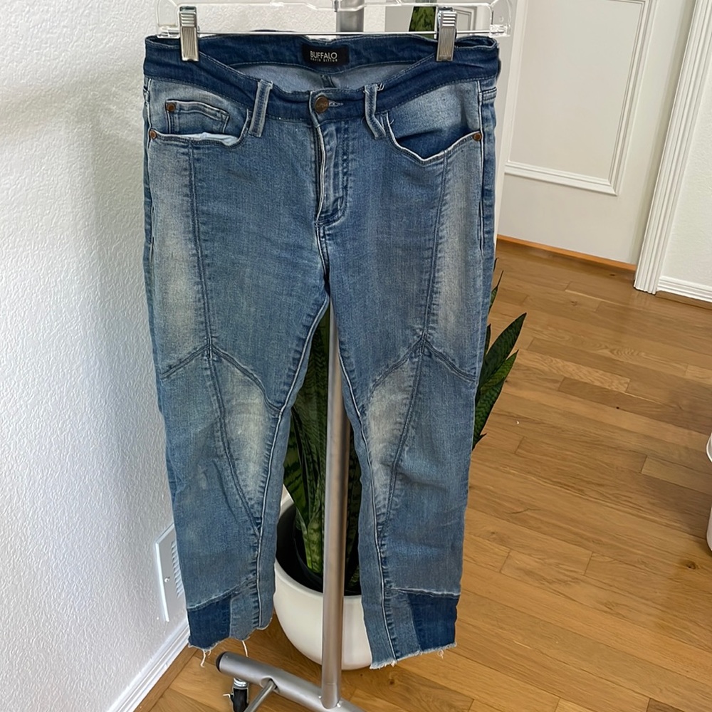 Dillards Skinny Ankle-Grazing Blue Jeans